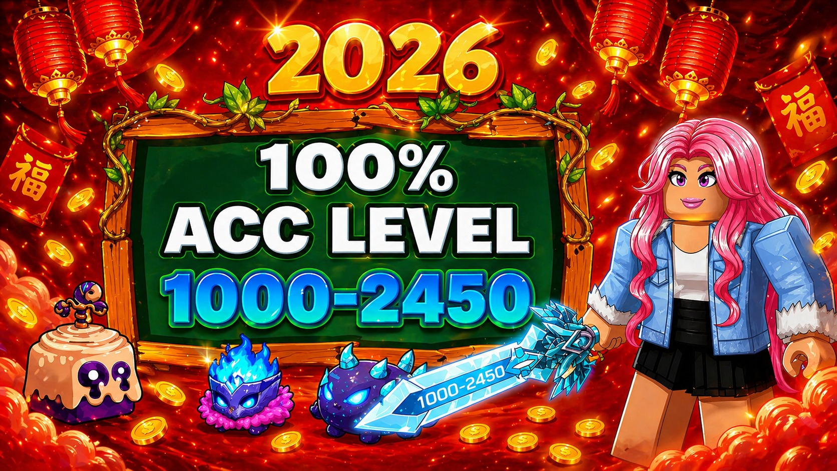 Acc Random Blox Fruit 19k