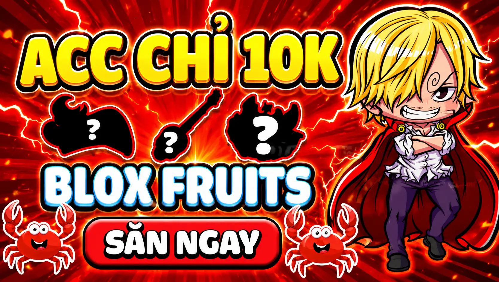 (Giảm Giá Còn 10k) Acc Random Blox Fruit
